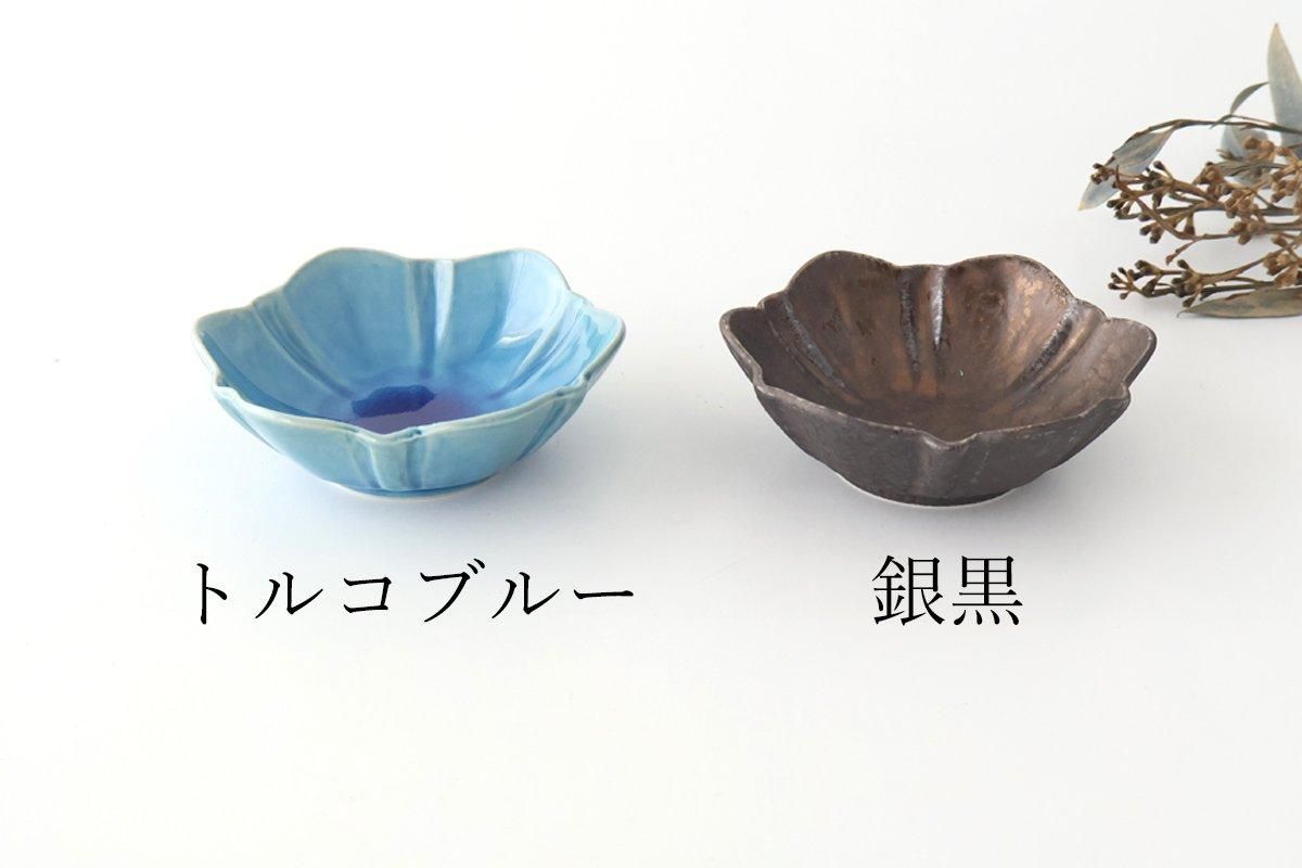 Flower-shaped Small Bowl Turquoise | Kobachi Mino Ware