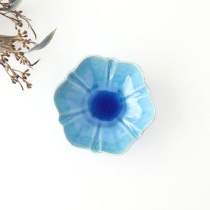 Flower-shaped Small Bowl Turquoise | Kobachi Mino Ware