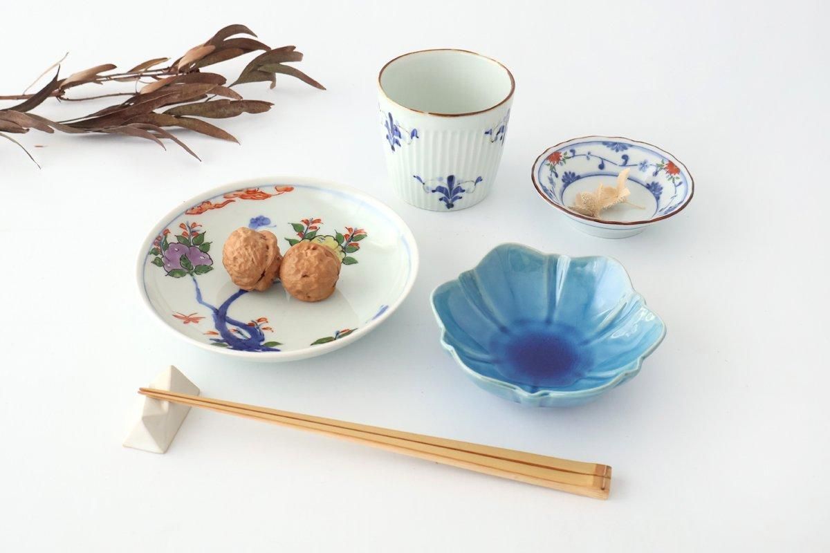 Flower-shaped Small Bowl Turquoise | Kobachi Mino Ware