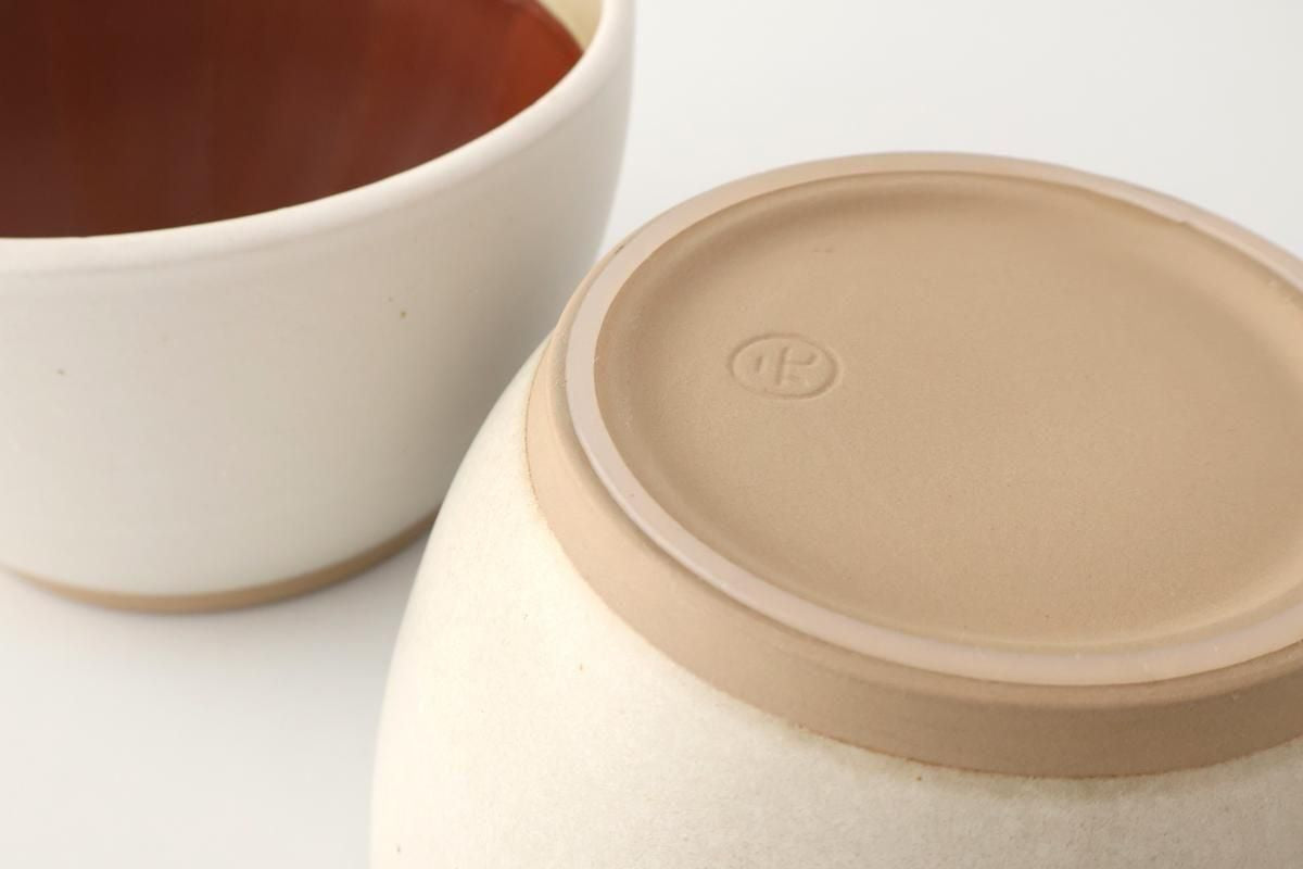 Motoshige Pottery Mortar Matte White Large | Iwami Ware