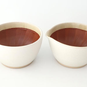 Motoshige Pottery Mortar Matte White Large | Iwami Ware