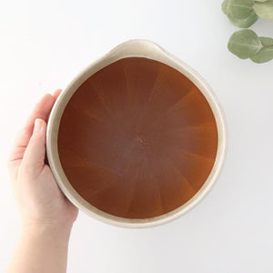 Motoshige Pottery Mortar Matte White Large | Iwami Ware