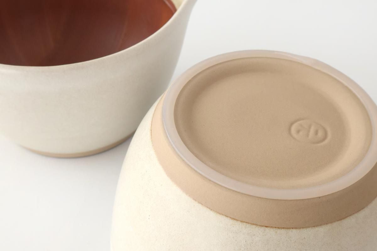 Motoshige Pottery Mortar Matte White Medium | Iwami Ware