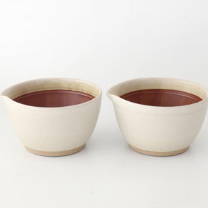 Motoshige Pottery Mortar Matte White Medium | Iwami Ware
