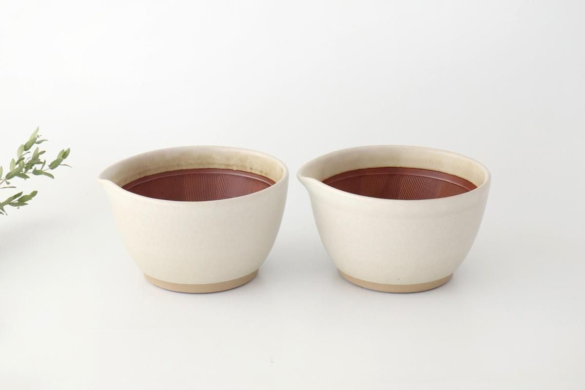 Motoshige Pottery Mortar Matte White Medium | Iwami Ware