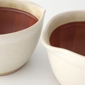 Motoshige Pottery Mortar Matte White Medium | Iwami Ware