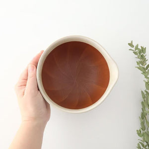 Motoshige Pottery Mortar Matte White Medium | Iwami Ware