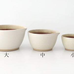 Motoshige Pottery Mortar Matte White Medium | Iwami Ware