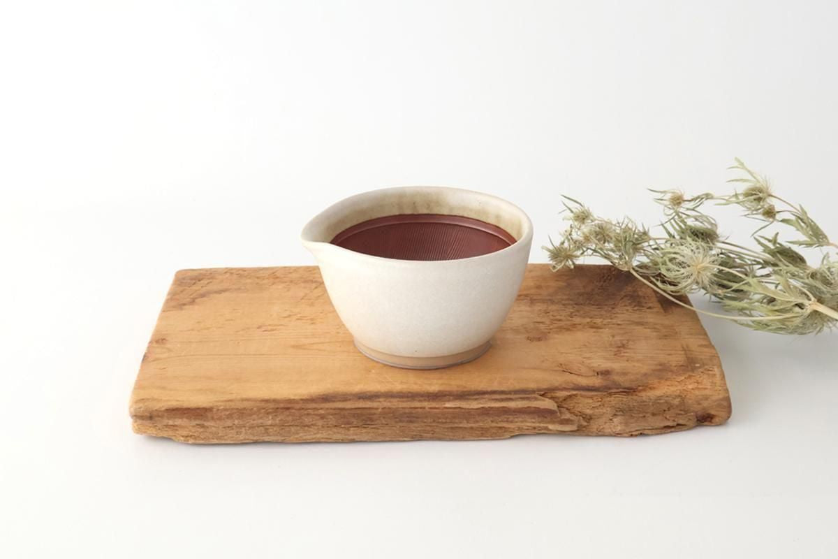 Motoshige Pottery Mortar Matte White Small | Iwami Ware