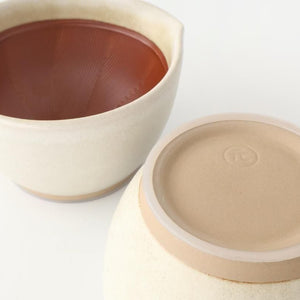 Motoshige Pottery Mortar Matte White Small | Iwami Ware