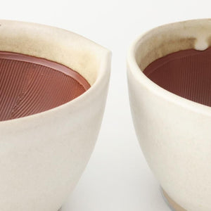 Motoshige Pottery Mortar Matte White Small | Iwami Ware