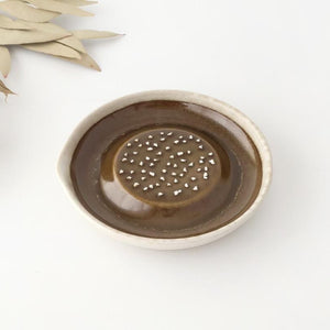 Motoshige Pottery Grater Matte White Medium | Iwami Ware