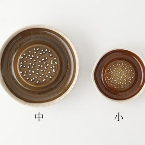 Motoshige Pottery Grater Matte White Medium | Iwami Ware