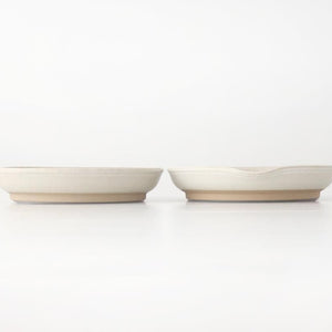 Motoshige Pottery Grater Matte White Medium | Iwami Ware