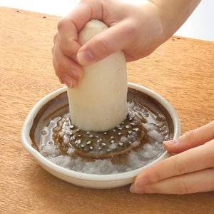 Motoshige Pottery Grater Matte White Medium | Iwami Ware