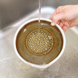 Motoshige Pottery Grater Matte White Medium | Iwami Ware