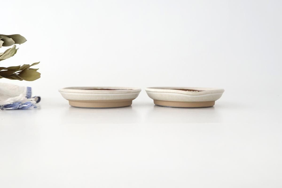 Motoshige Pottery Grater Matte White Small | Iwami Ware