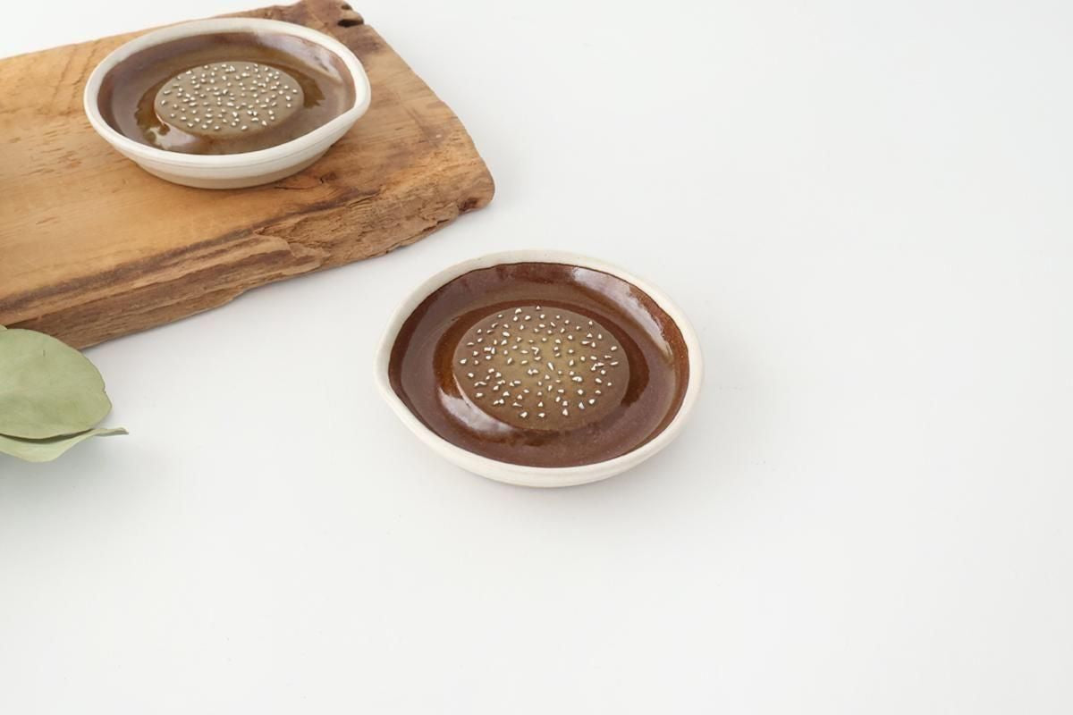 Motoshige Pottery Grater Matte White Small | Iwami Ware