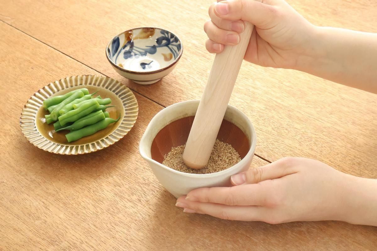 Motoshige Pottery Pestle Beechwood 18㎝/7in