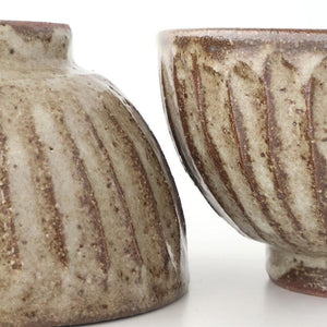 Rice Bowl Ash-Carved | Shigaraki Ware
