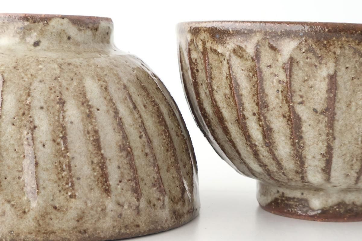 Rice Bowl Ash-Carved | Shigaraki Ware