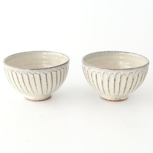 Rice Bowl White-Carved | Shigaraki Ware