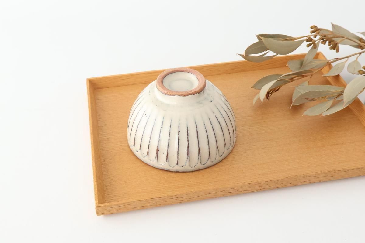 Rice Bowl White-Carved | Shigaraki Ware