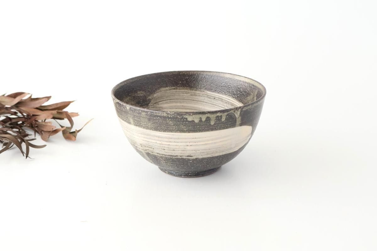 Donburi Bowl Brack and White | Shigaraki Ware
