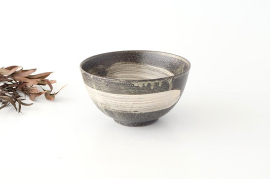 Donburi Bowl Brack and White | Shigaraki Ware
