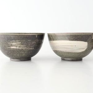 Donburi Bowl Brack and White | Shigaraki Ware