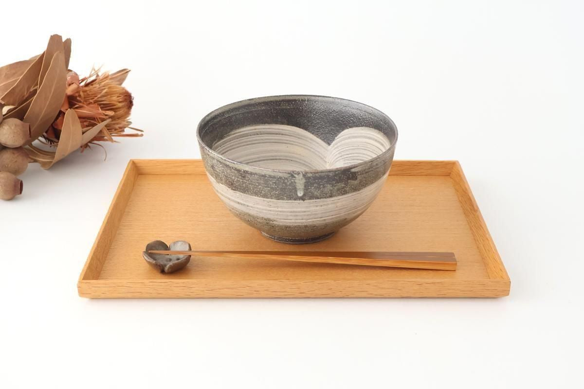 Donburi Bowl Brack and White | Shigaraki Ware