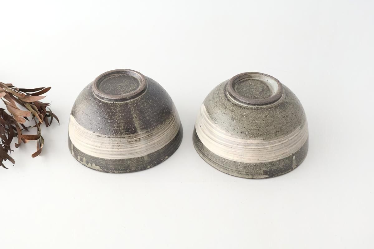 Donburi Bowl Brack and White | Shigaraki Ware