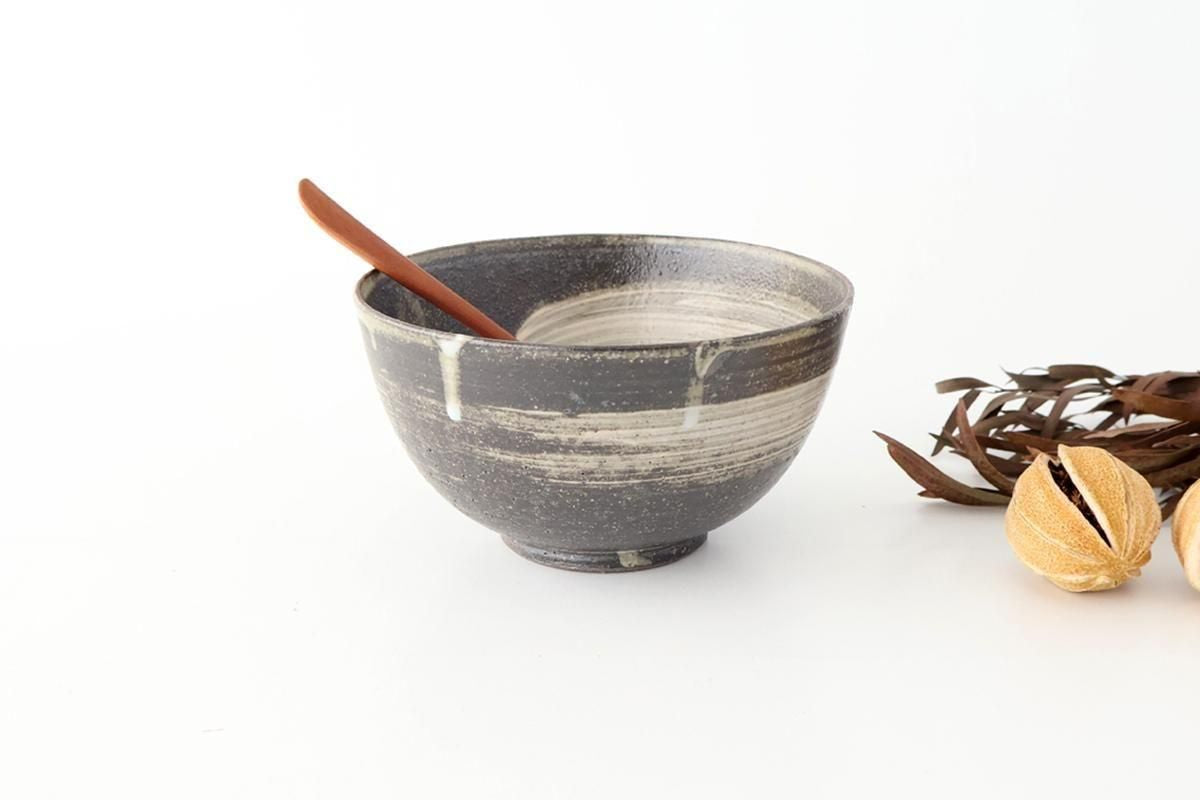 Donburi Bowl Brack and White | Shigaraki Ware