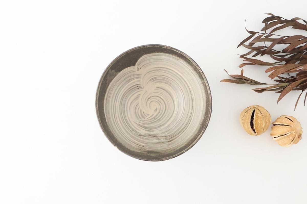 Donburi Bowl Brack and White | Shigaraki Ware