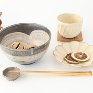 Donburi Bowl Brack and White | Shigaraki Ware