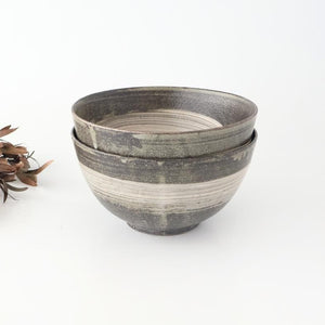Donburi Bowl Brack and White | Shigaraki Ware