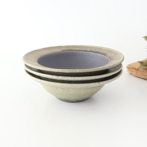 Rim Bowl Green and Brown Large | Shigaraki Ware