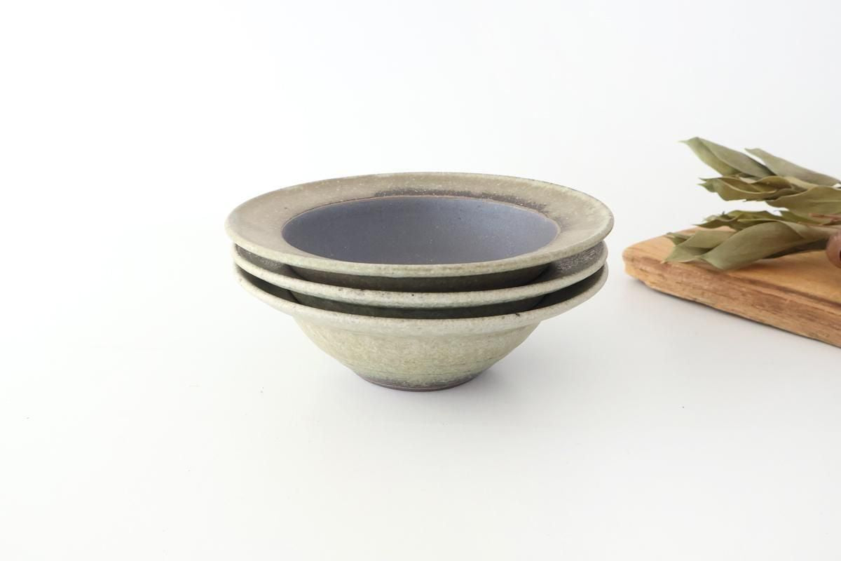Rim Bowl Green and Brown Large | Shigaraki Ware
