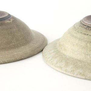 Rim Bowl Green and Brown Large | Shigaraki Ware