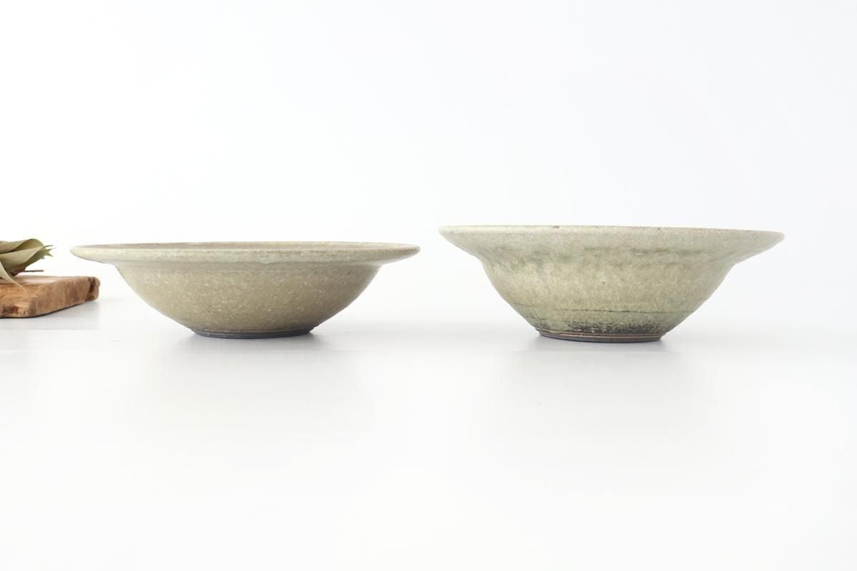Rim Bowl Green and Brown Large | Shigaraki Ware