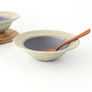 Rim Bowl Green and Brown Large | Shigaraki Ware