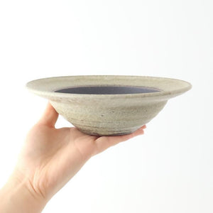Rim Bowl Green and Brown Large | Shigaraki Ware