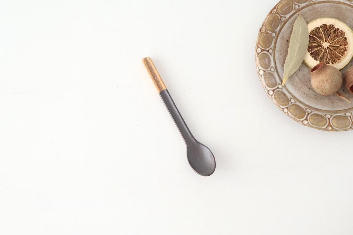 Ceramic Spoon Black Rust | Shigaraki Ware