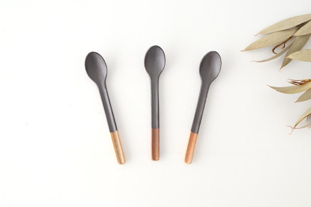 Ceramic Spoon Black Rust | Shigaraki Ware