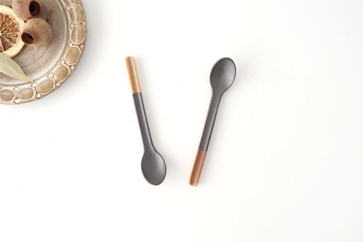 Ceramic Spoon Black Rust | Shigaraki Ware