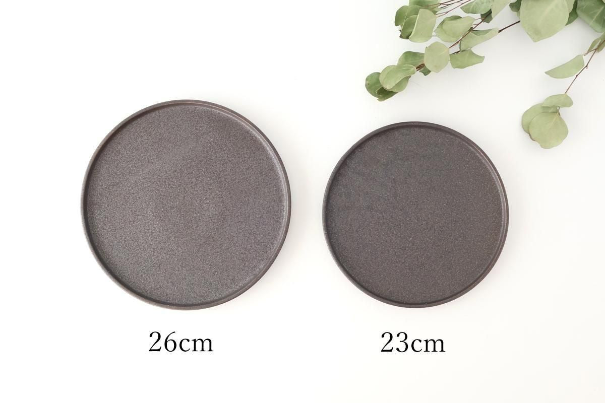 Vega Round Plate Black 26㎝/10.2in | Mino Ware