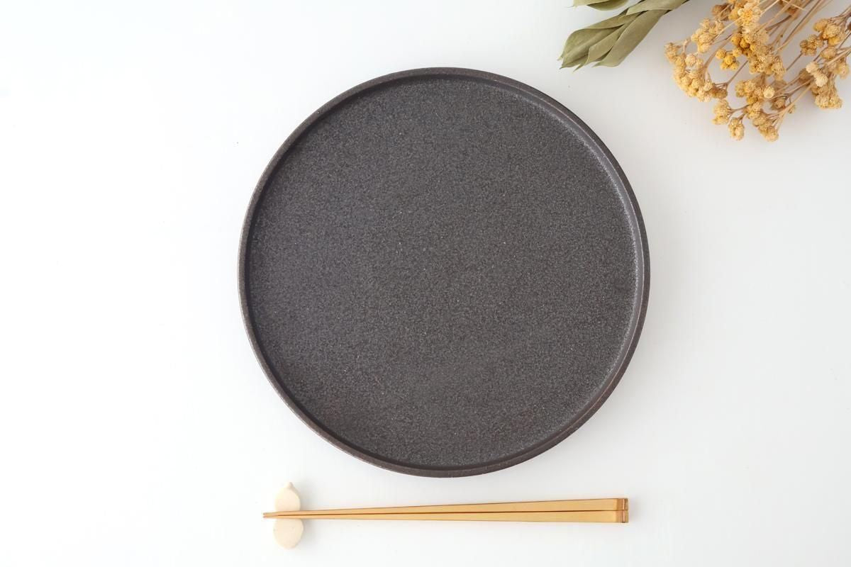 Vega Round Plate Black 26㎝/10.2in | Mino Ware