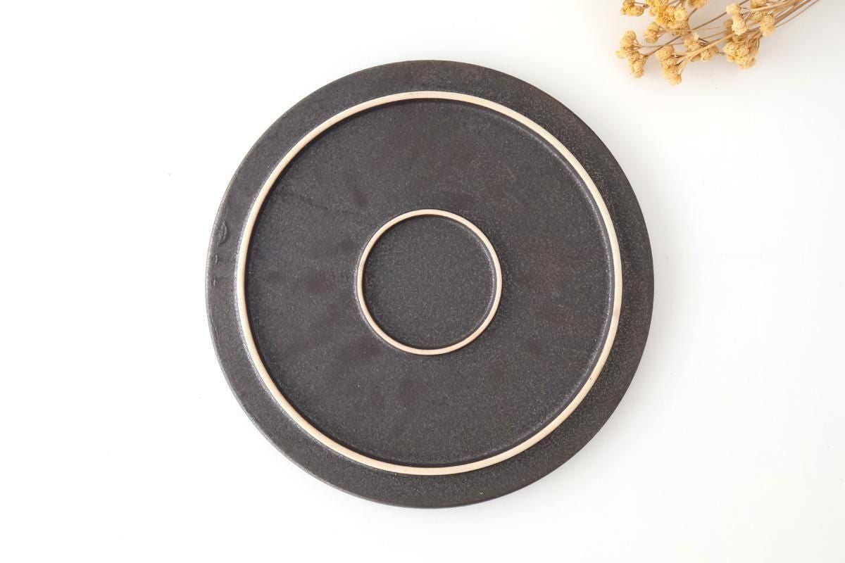 Vega Round Plate Black 26㎝/10.2in | Mino Ware