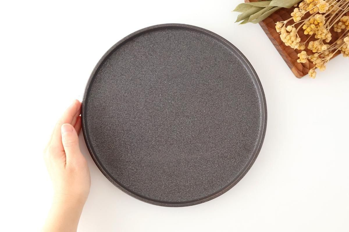 Vega Round Plate Black 26㎝/10.2in | Mino Ware