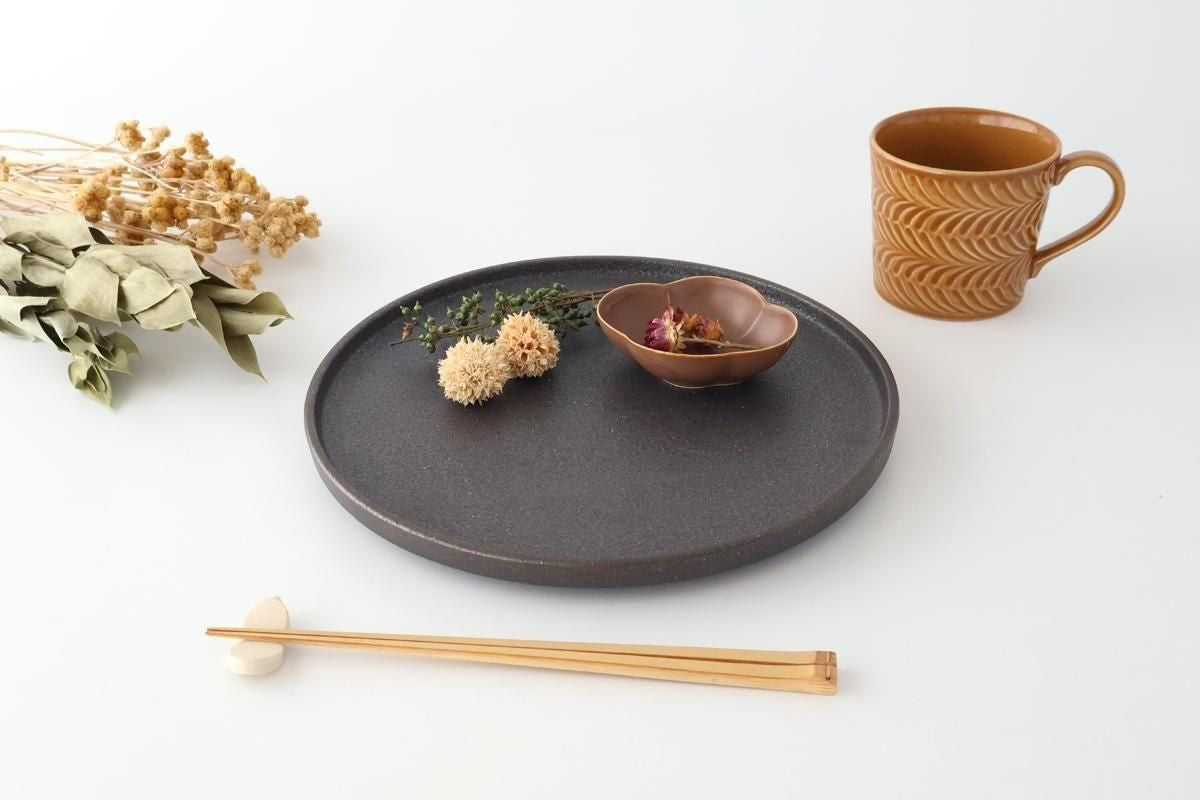 Vega Round Plate Black 26㎝/10.2in | Mino Ware